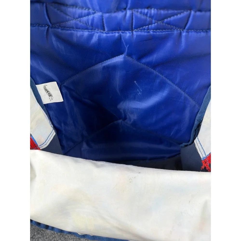 Hot Wheels Challenge Accepted Kids Blue Backpack Car Print School Bag Red Trim